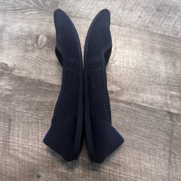 Rothy’s The Point Maritime Lattice Stitch Navy Blue Ballet Flat Womens Sz. W8.5 - Picture 5 of 7